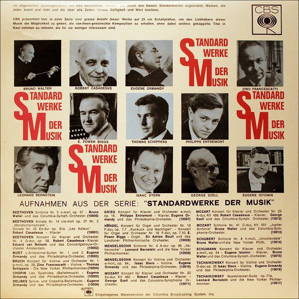 Pyotr Ilyich Tchaikovsky - Isaac Stern, Eugene Ormandy & The Philadelphia Orchestra : Konzert Für Violine Und Orchester D-dur, Op. 35 (10", MiniAlbum)