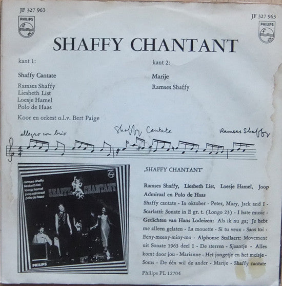 Shaffy Chantant / Ramses Shaffy : Shaffy Cantate / Marije (7", Single, Mono)
