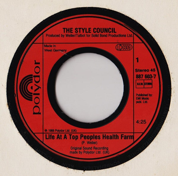 The Style Council : Life At A Top Peoples Health Farm (7", Single)