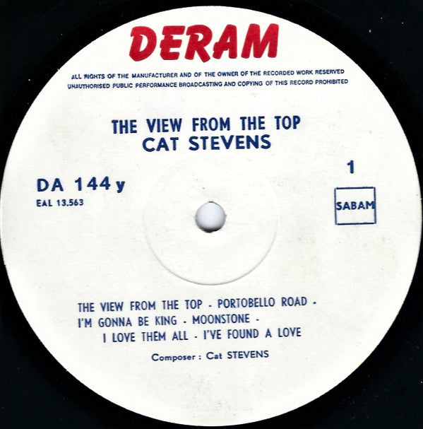 Cat Stevens : The View From The Top (2xLP, Comp, Gat)