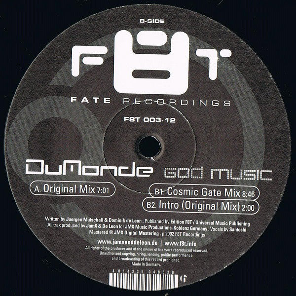 DuMonde : God Music (12")