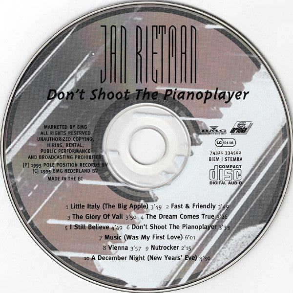 Jan Rietman : Don't Shoot The Pianoplayer (CD, Album)