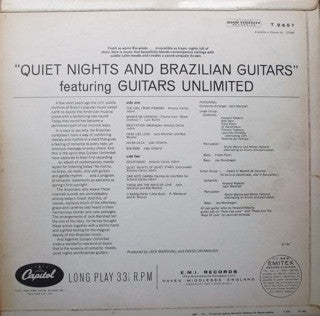 Guitars Unlimited (3) : Quiet Nights And Brazilian Guitars (LP, Mono)