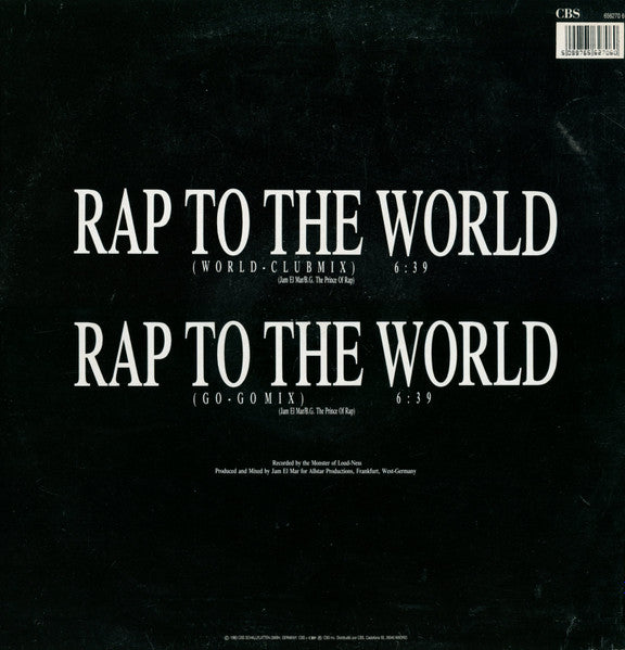 B.G. The Prince Of Rap : Rap To The World (12", Maxi)