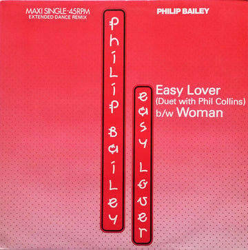 Philip Bailey Duet With Phil Collins / Philip Bailey : Easy Lover (Extended Dance Remix) b/w Woman (12", Maxi)