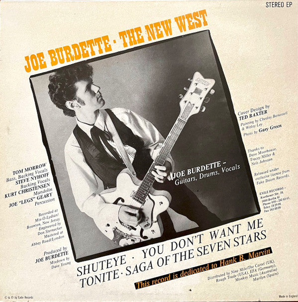 Joe Burdette : The New West (10", EP)