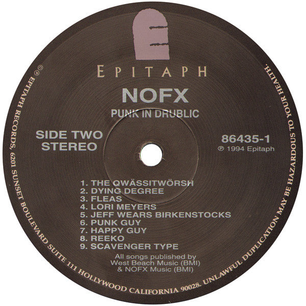 NOFX : Punk In Drublic (LP, Album)