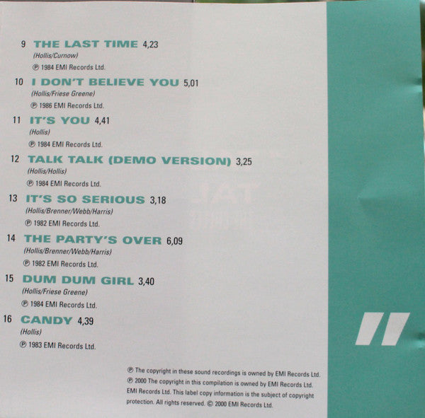 Talk Talk : The Collection (CD, Comp, EMI)