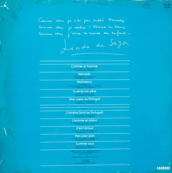 Linda De Suza : Comme Vous (LP, Album)