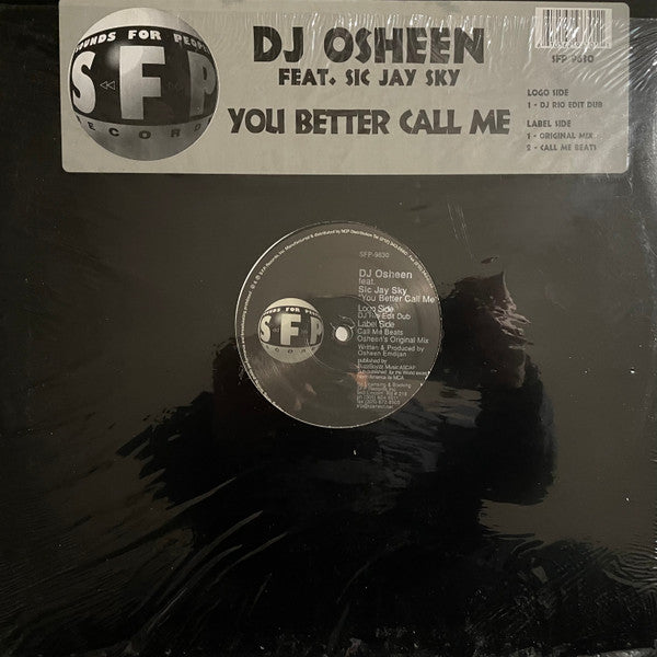 Osheen : You Better Call Me (12")