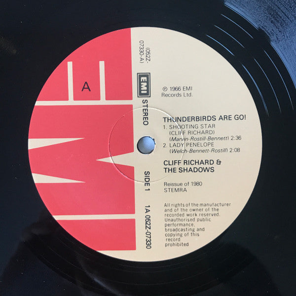 Cliff Richard And The Shadows : The Cliff Richard  -  The Shadows E.P. Collection Vol 15: Thunderbirds Are Go! (12", EP)