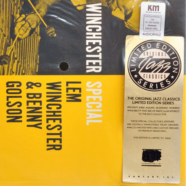 Lem Winchester & Benny Golson : Winchester Special (LP, Album, Ltd, RE, RM)