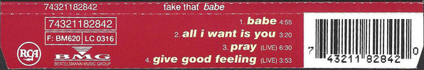 Take That : Babe (CD, Single)