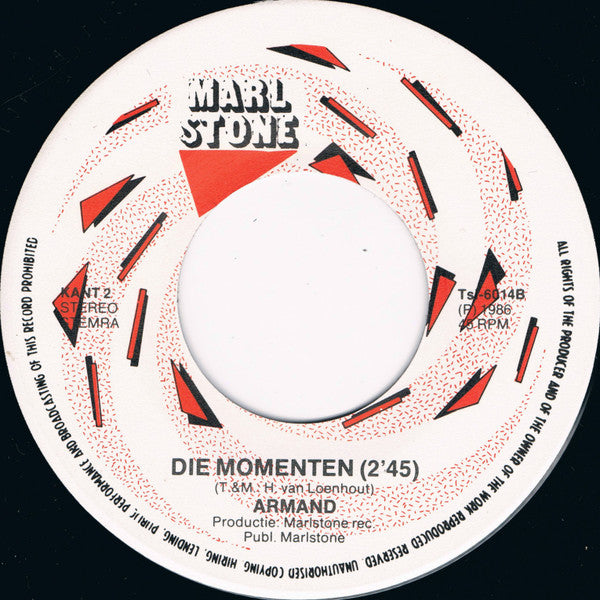 Armand : Zonder Poen / Die Momenten (7", Single)