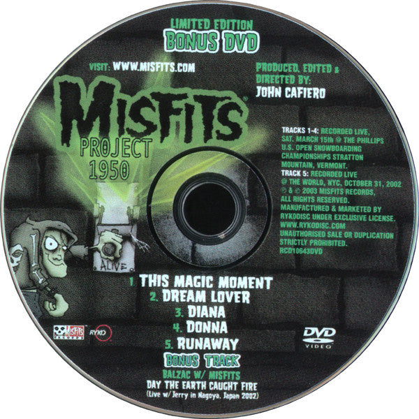 Misfits : Project 1950 (CD, Album + DVD)