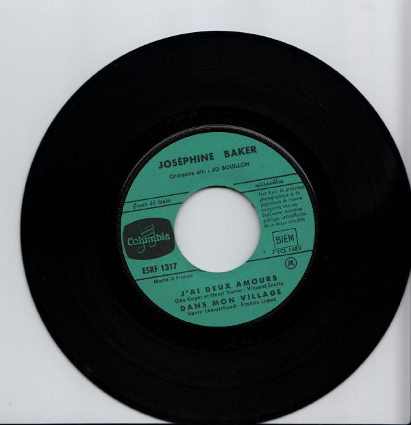 Josephine Baker : J'ai Deux Amours (7", EP)
