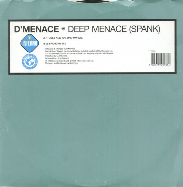 D'Menace : Deep Menace (Spank) (12")