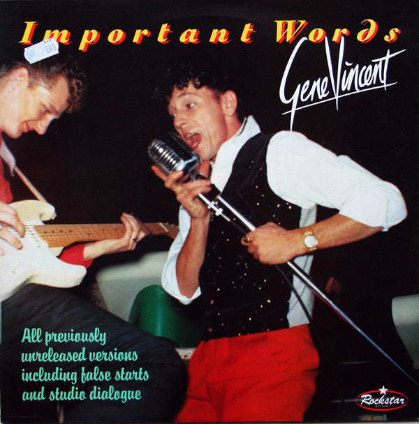 Gene Vincent : Important Words (LP, Comp, Mono)