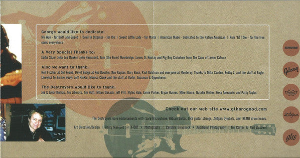 George Thorogood & The Destroyers : Ride 'Til I Die (CD, Album)