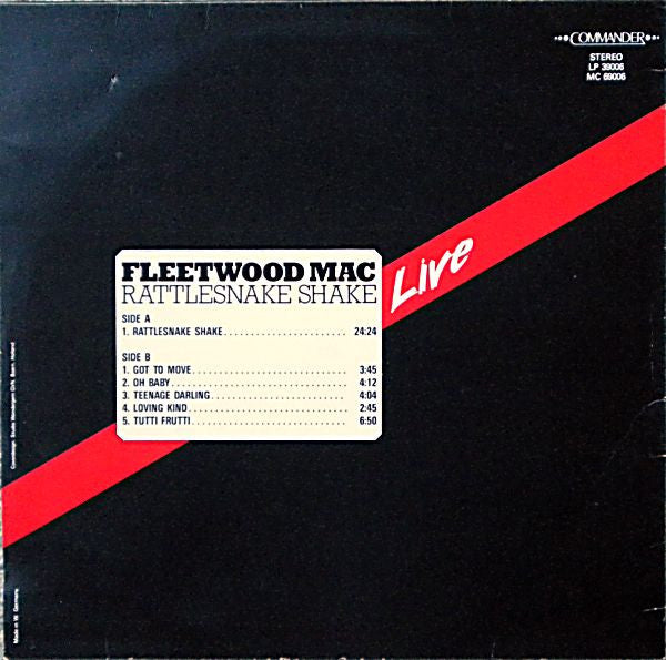 Fleetwood Mac : Rattlesnake Shake - "Live" (LP)