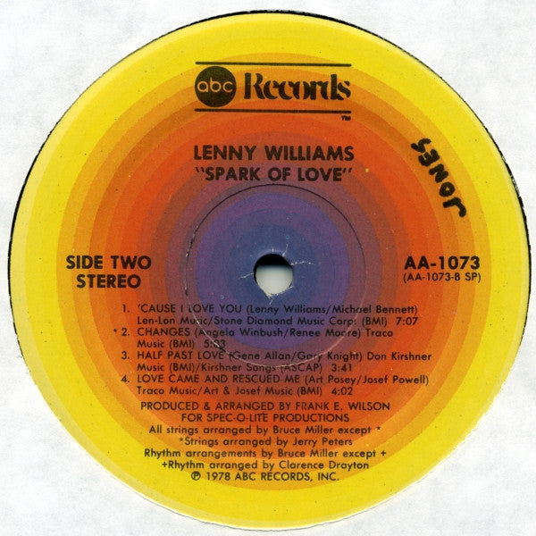 Lenny Williams : Spark Of Love (LP, Album, Spe)