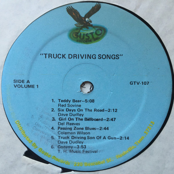 Various : Road Music - Truck Driving Songs (2xLP, Comp)