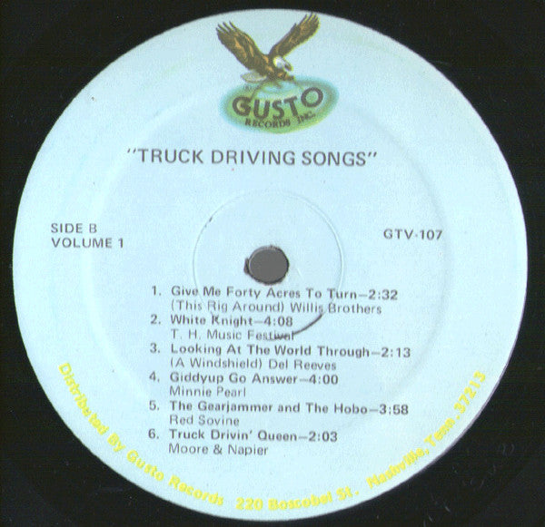 Various : Road Music - Truck Driving Songs (2xLP, Comp)