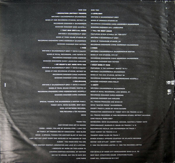 Inner City : Fire (LP, Album)