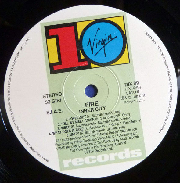 Inner City : Fire (LP, Album)