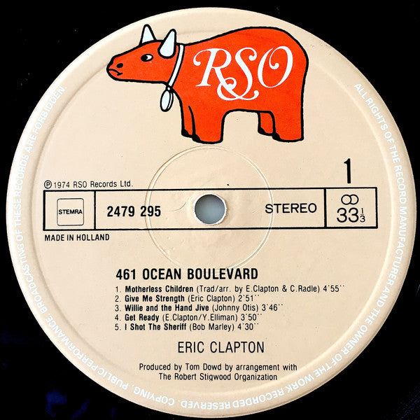 Eric Clapton : 461 Ocean Boulevard (LP, Album)
