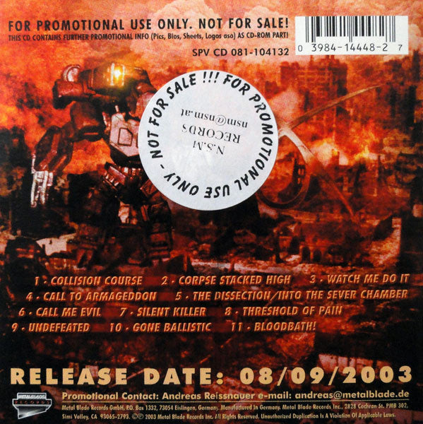 Ballistic (4) : Ballistic (CD, Album, Enh, Promo)