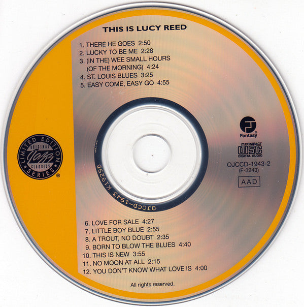 Lucy Reed : This Is Lucy Reed (CD, Album, Mono, Ltd, RE, RM)