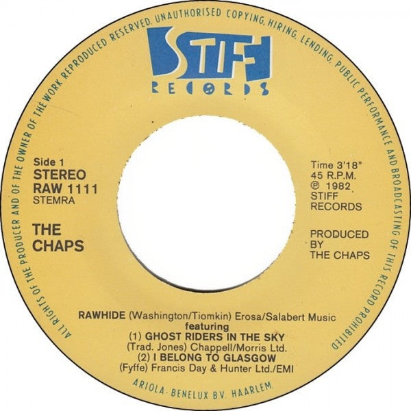 The Chaps : Rawhide (7", Single)
