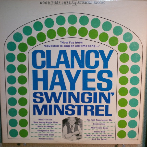 Clancy Hayes : Swingin' Minstrel (LP, Album)