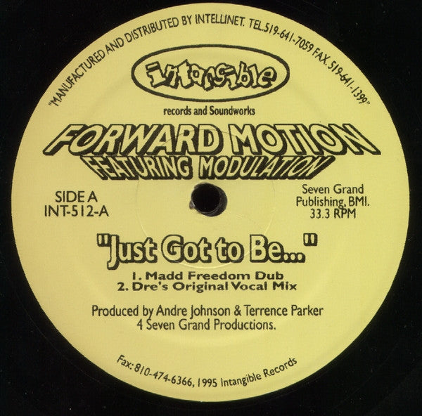 Forward Motion Featuring Modulation (4) : Just Got To Be (12")