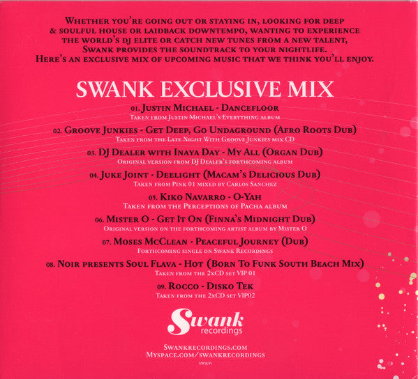 Various : Swank Sampler (CD, Comp, Mixed, Promo)