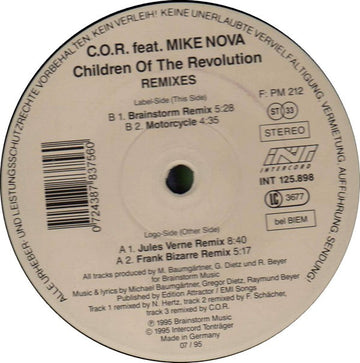 C.O.R. (2) feat. Mike Nova : Children Of The Revolution (Remixes) (12")