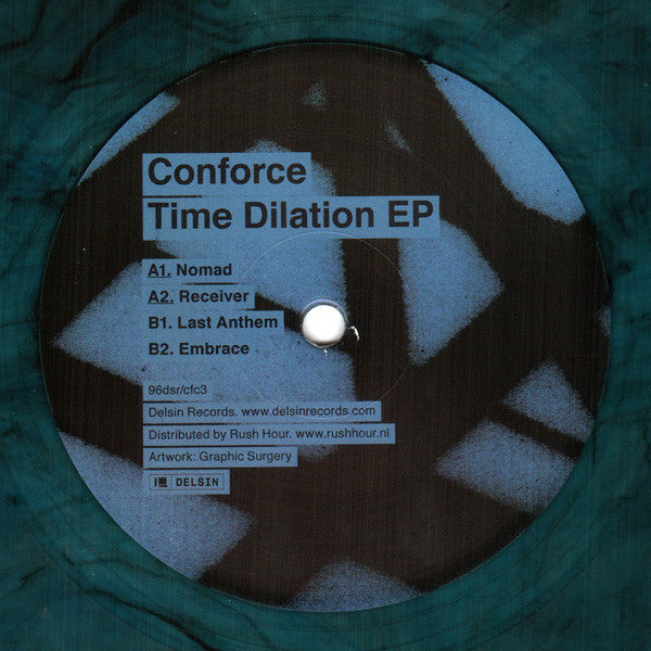 Conforce : Time Dilation EP (12", EP, Ltd, Blu)
