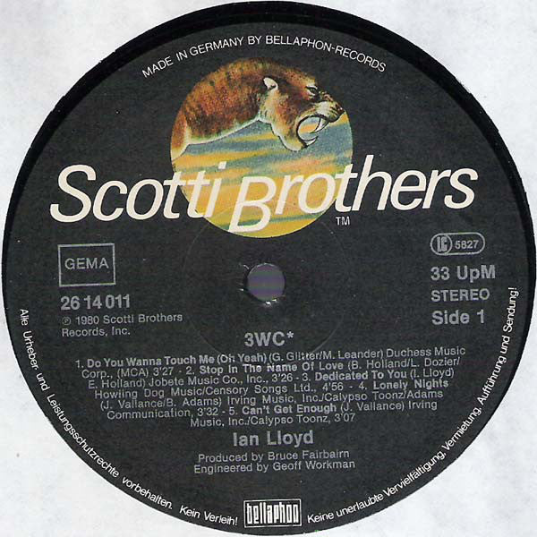 Ian Lloyd : 3WC* (LP, Album)