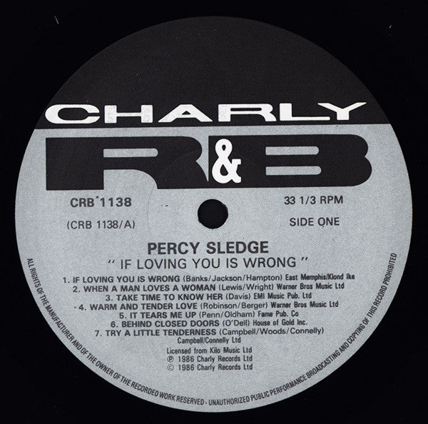 Percy Sledge : If Loving You Is Wrong (LP, Comp)