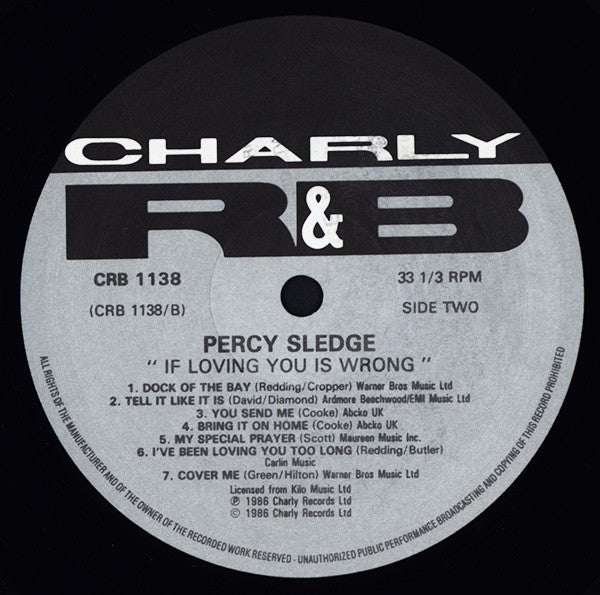 Percy Sledge : If Loving You Is Wrong (LP, Comp)