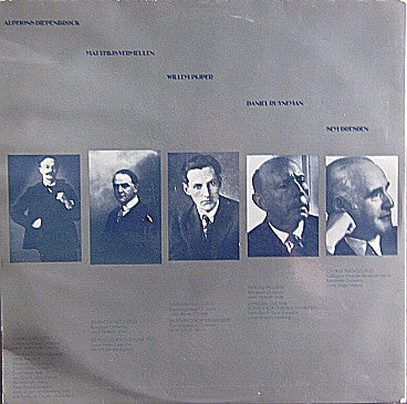 Various : Alphons Diepenbrock (1862-1921) Matthijs Vermeulen (1888-1967) Willem Pijper (1894-1947) Daniel Ruyneman (1866-1963) Sem Dresden (1881-1957) (2xLP, Comp, Ltd)