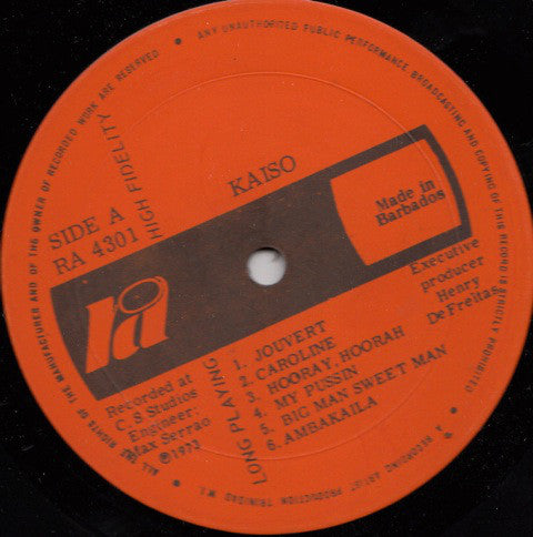 John "Buddy" Williams, Syl Dopson : Kaiso (LP, Album)