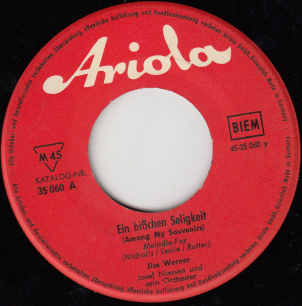 Ilse Werner : Capito (7", Single, Mono)