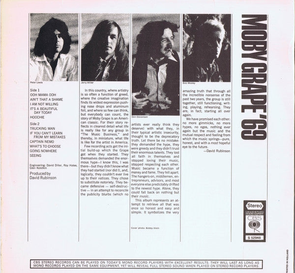 Moby Grape : Moby Grape '69 (LP, Album, RE)