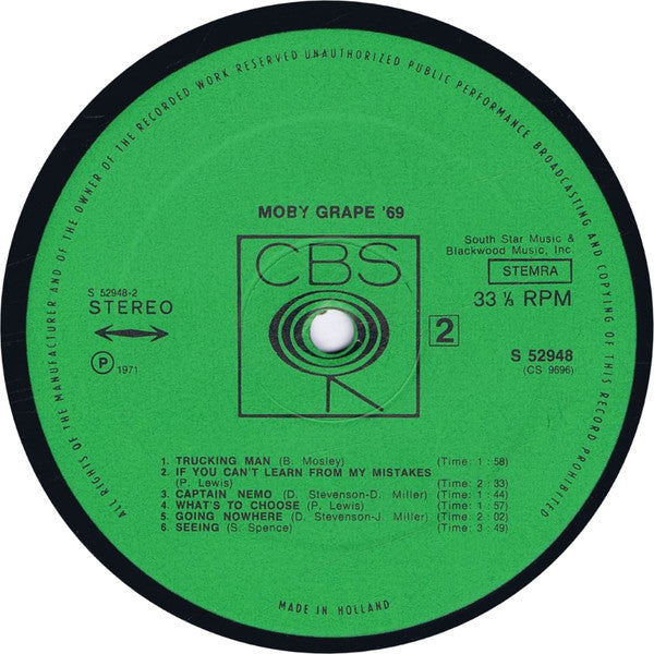 Moby Grape : Moby Grape '69 (LP, Album, RE)