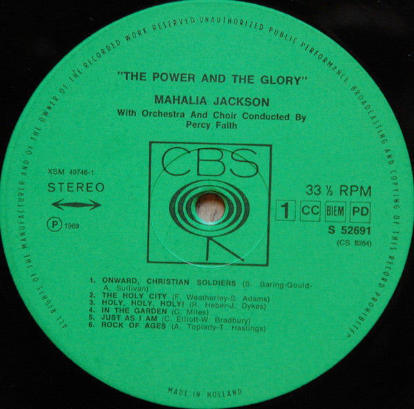 Mahalia Jackson : The Power And The Glory (LP, Album)