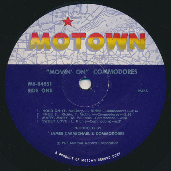 Commodores : Movin' On (LP, Album)