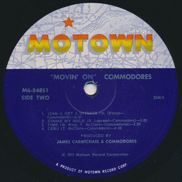Commodores : Movin' On (LP, Album)