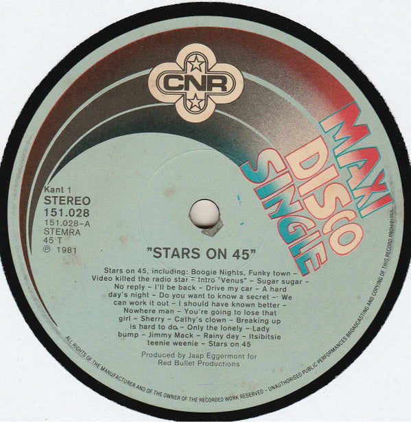 Stars On 45 : Stars On 45 (12", Maxi)